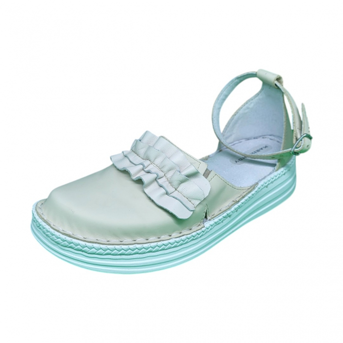 Sandale femei piele naturala Fanny duo bej [1]