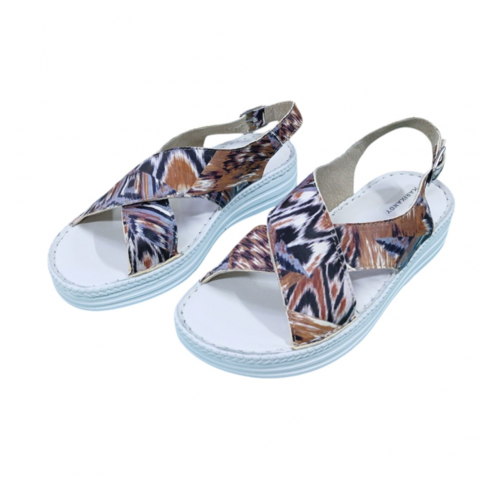 Sandale femei piele naturala Niky multicolor [2]