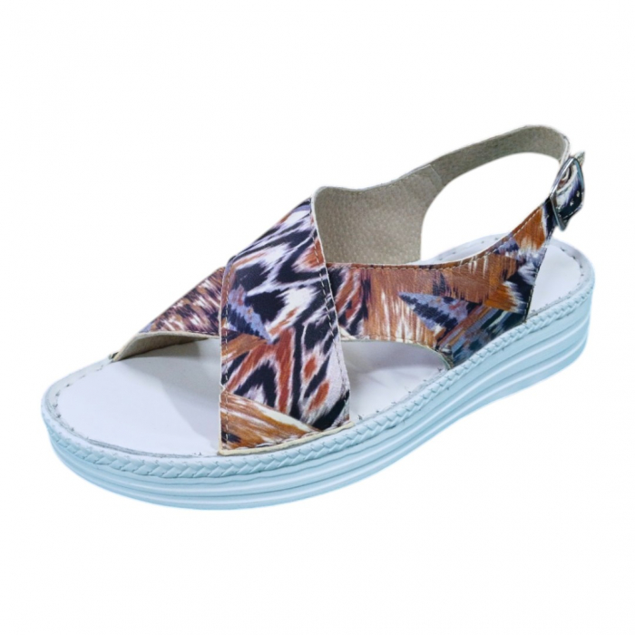 Sandale femei piele naturala Niky multicolor [1]