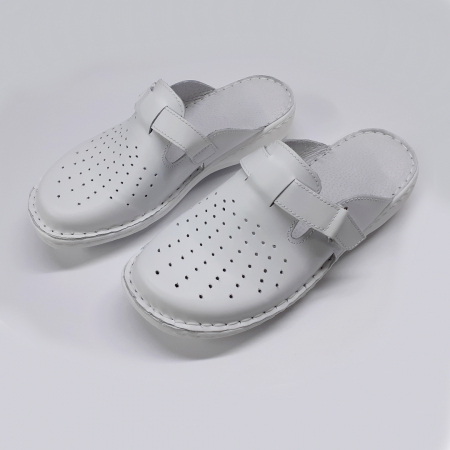 Saboti dama piele naturala 7002-alb [2]