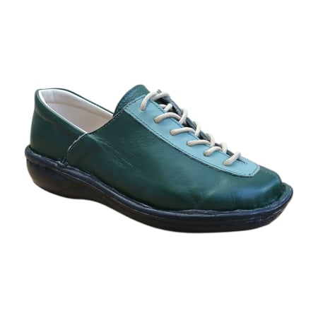 Pantofi Dama din Piele Naturala - Foresta Verde – Pantofi din piele cu șiret pentru rist înalt