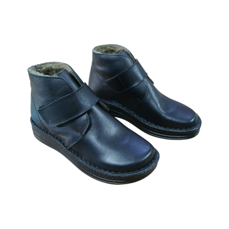 Ghete dama cu scai piele naturala 300 negru [2]