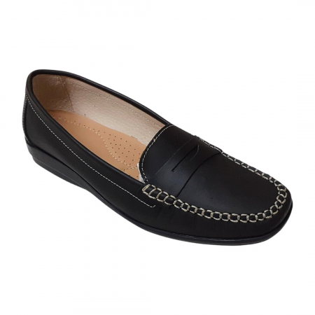 Mocasini dama piele naturala negru [1]