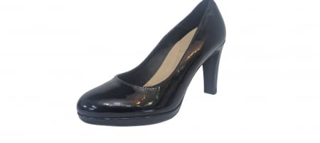 Pantofi dama din piele naturala - PANTOF DAMA CU TOC  GROS 7 CM