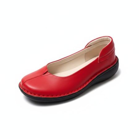 Pantofi dama din piele naturala - Pantofi dama piele naturala Andrea rosu