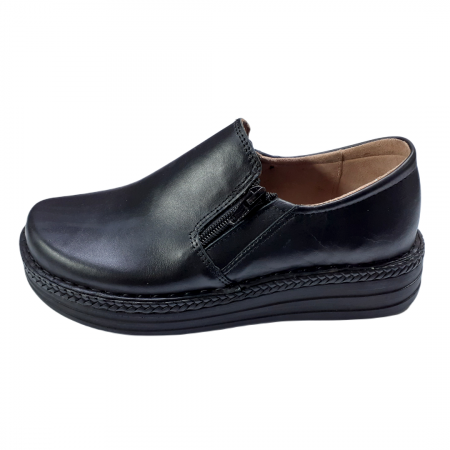 Pantofi dama din piele naturala - Pantofi femei negru piele naturala 9300