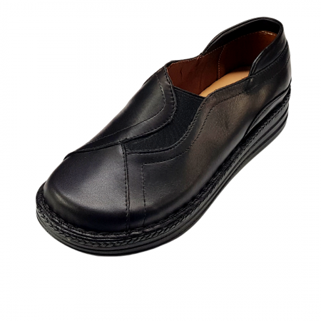 Pantofi dama din piele naturala - Pantofi femei piele naturala 9005 negru