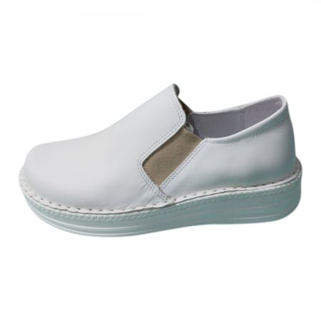 Pantofi dama din piele naturala - Pantofi femei piele naturala 9200 alb