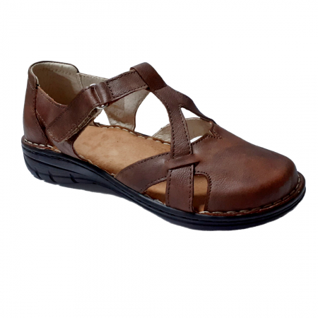 Pantofi dama din piele naturala - Pantofi femei piele naturala Ioana maro