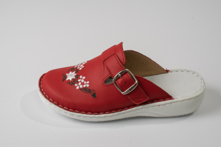 Saboti dama piele naturala rosu [2]