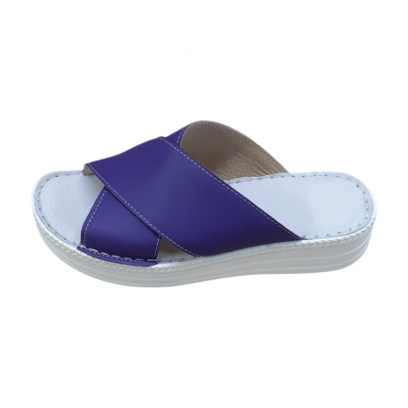 Papuci femei piele naturala 955 mov [1]