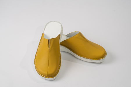 Saboti  Dama din piele hand made - Papuci medicinali dama