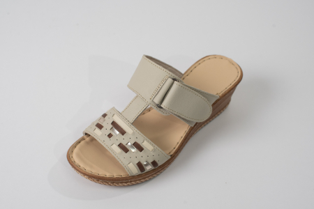 Saboti  Dama din piele hand made - Saboti dama piele naturala bej