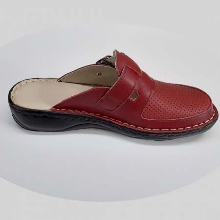 Saboti dama piele naturala bordo [2]