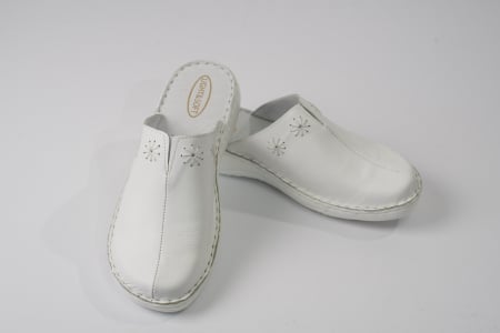 Saboti  Dama din piele - Saboti dama cu talpa ortopedica