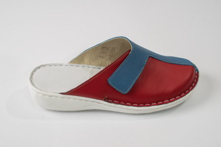 Papuci medicinali dama rosu si albastru [1]