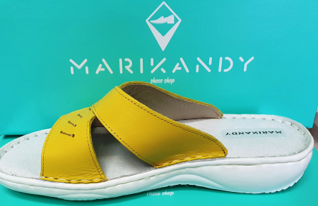 Saboti dama piele naturala galbeni [1]