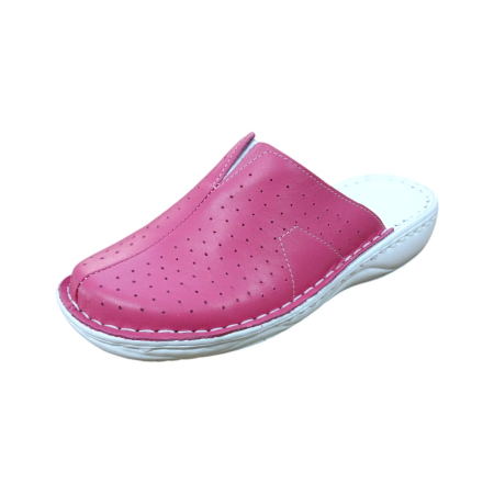 Saboti  Dama din piele hand made - Saboti dama medicinali piele naturala 3060 roz