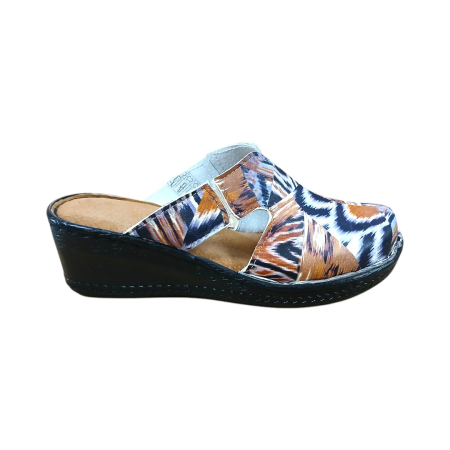 Saboti dama medicinali piele naturala 6007 multicolor [1]