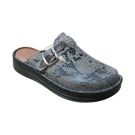 Saboti  Dama din piele hand made - Saboti dama piele 4080 piton maro