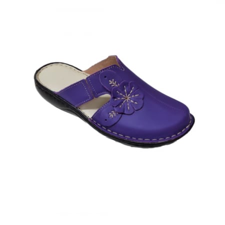 Saboti  Dama din piele hand made - Saboti dama piele naturala 7009-mov