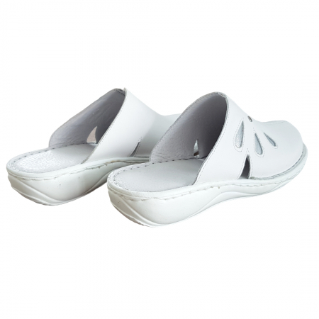 Saboti dama piele naturala 7130-alb [1]