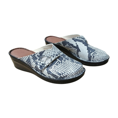 Saboti dama piele talpa 6014 piton gri [2]