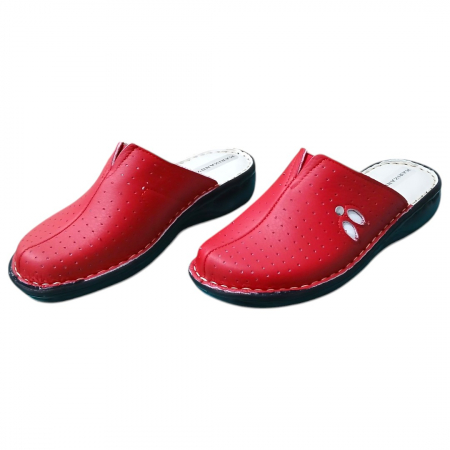 Saboti femei piele naturala 3061 rosu [2]