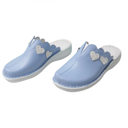 Saboti femei piele naturala 3600 azur [2]