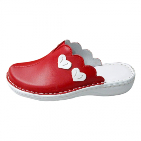 Saboti femei piele naturala 3600 rosu [1]