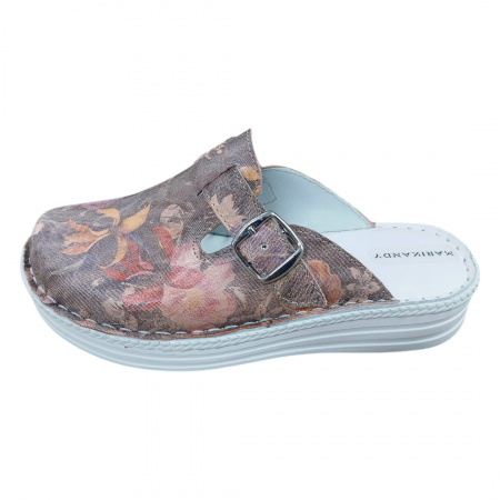 Saboti femei piele naturala 4000 floral [2]