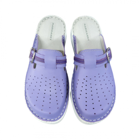 Saboti femei piele naturala 4010 lila [1]