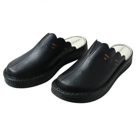 Saboti femei piele naturala 4061 negru [2]