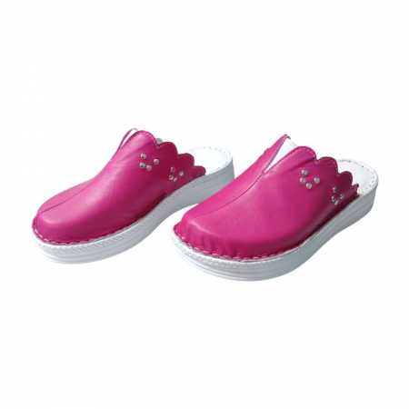 Saboti femei piele naturala 4062 fucsia [2]
