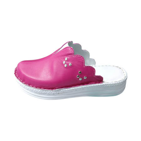 Saboti femei piele naturala 4062 fucsia [1]