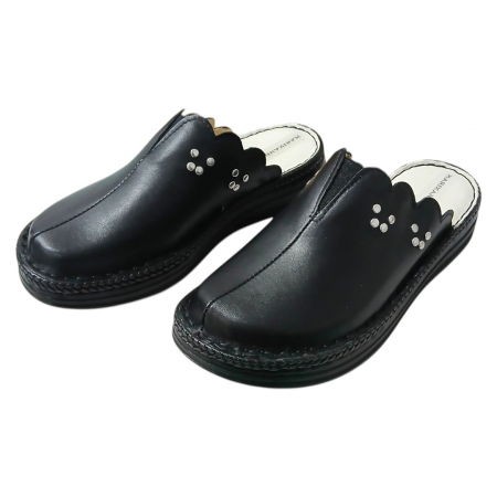 Saboti femei piele naturala 4062 negru [2]