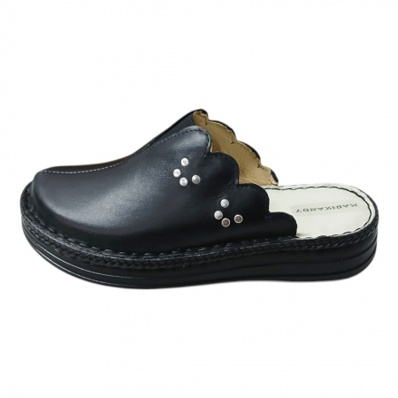 Saboti femei piele naturala 4062 negru [1]