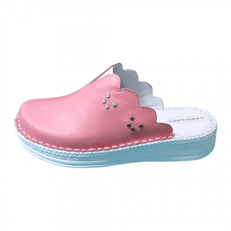 Saboti femei piele naturala 4062 roz [1]