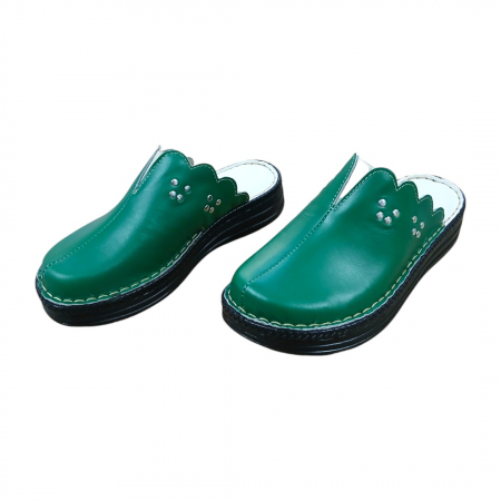 Saboti femei piele naturala 4062 verde [2]