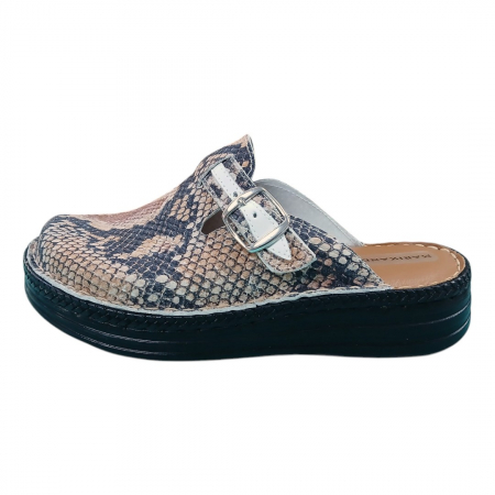 Saboti femei piele naturala 4080 sarpe [2]