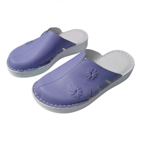 Saboti femei piele naturala 4113 lila [2]