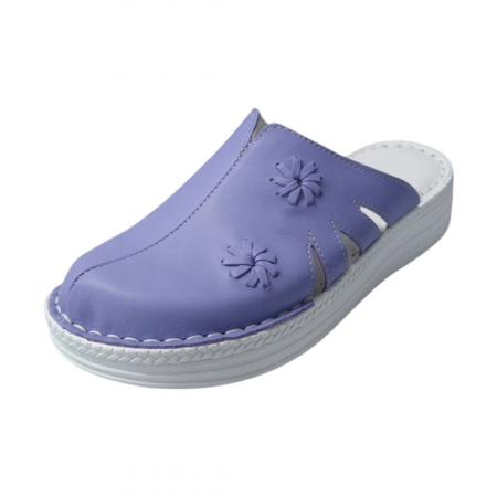 Saboti  Dama din piele hand made - Saboti femei piele naturala 4113 lila