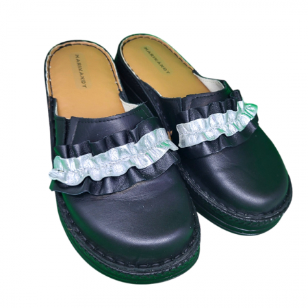 Saboti femei piele naturala 4500 negru [2]