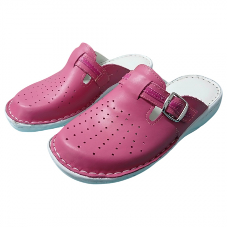 Saboti femei piele naturala 7008 roz [2]