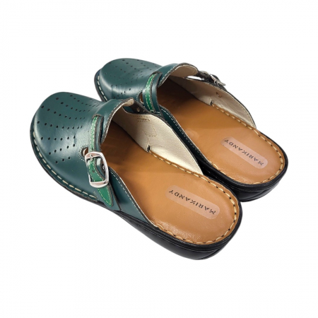 Saboti femei piele naturala 7008 verde [2]