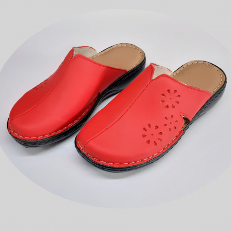 Saboti femei piele naturala 7013-rosu [2]