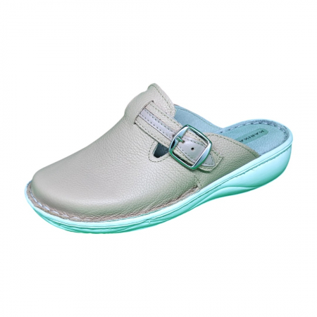 Saboti  Dama din piele hand made - Saboti femei piele naturala 7080 pal