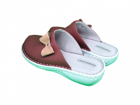 Saboti femei piele naturala 7300-plamaniu [2]