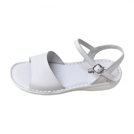 Sandale femei - Sandale femei piele naturala 500 alb