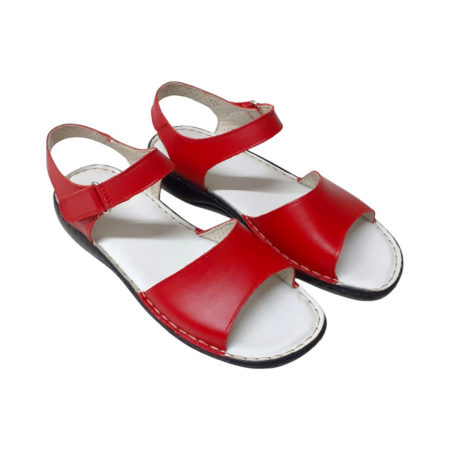 Sandale femei piele naturala 520 rosu [2]